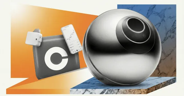 Worldcoin orb with Coinbase wallet and crypto app, representing digital identity, biometric verification, and cryptocurrency wallet integration